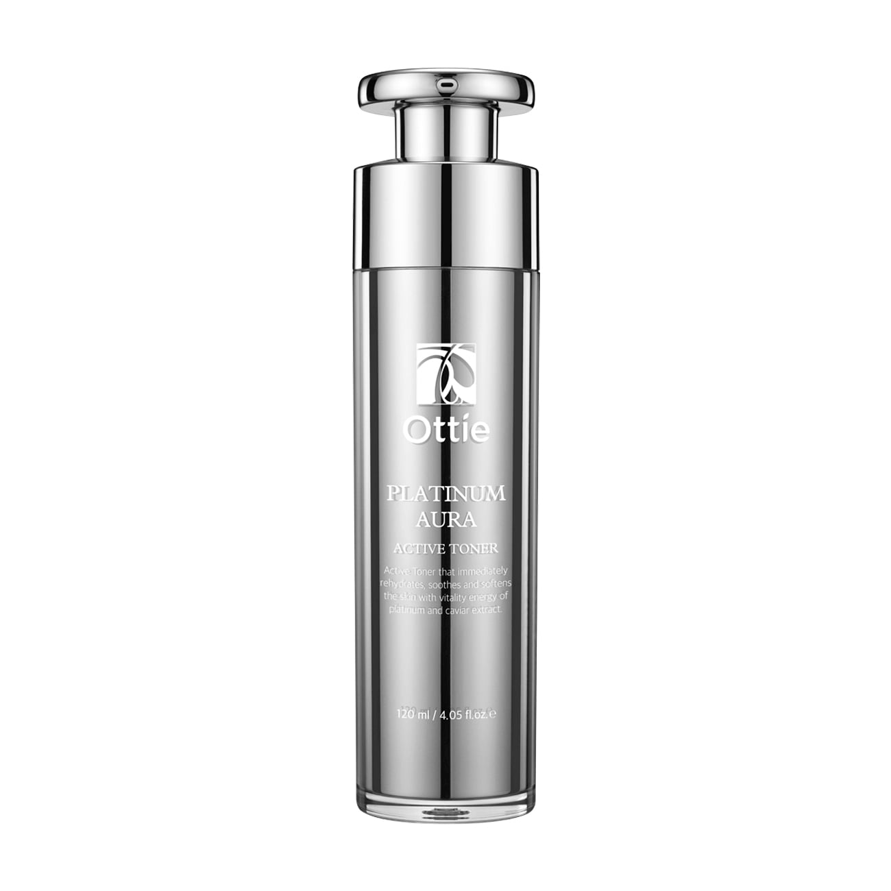 Антивіковий тонер для обличчя Ottie Platinum Aura Active Toner з платиною, 120 мл