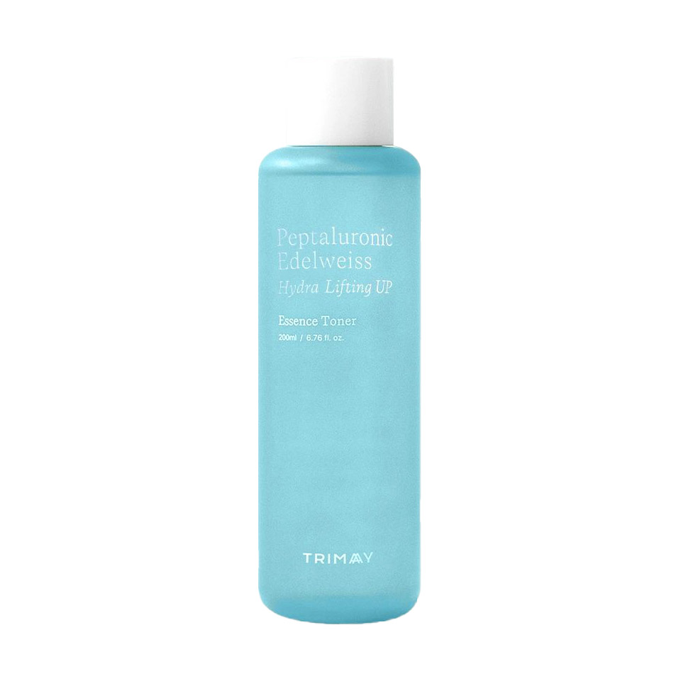 Зволожувальний тонер-есенція для обличчя Trimay Peptaluronic Edelweiss Hydra Lifting Toner з пептидами, 200 мл